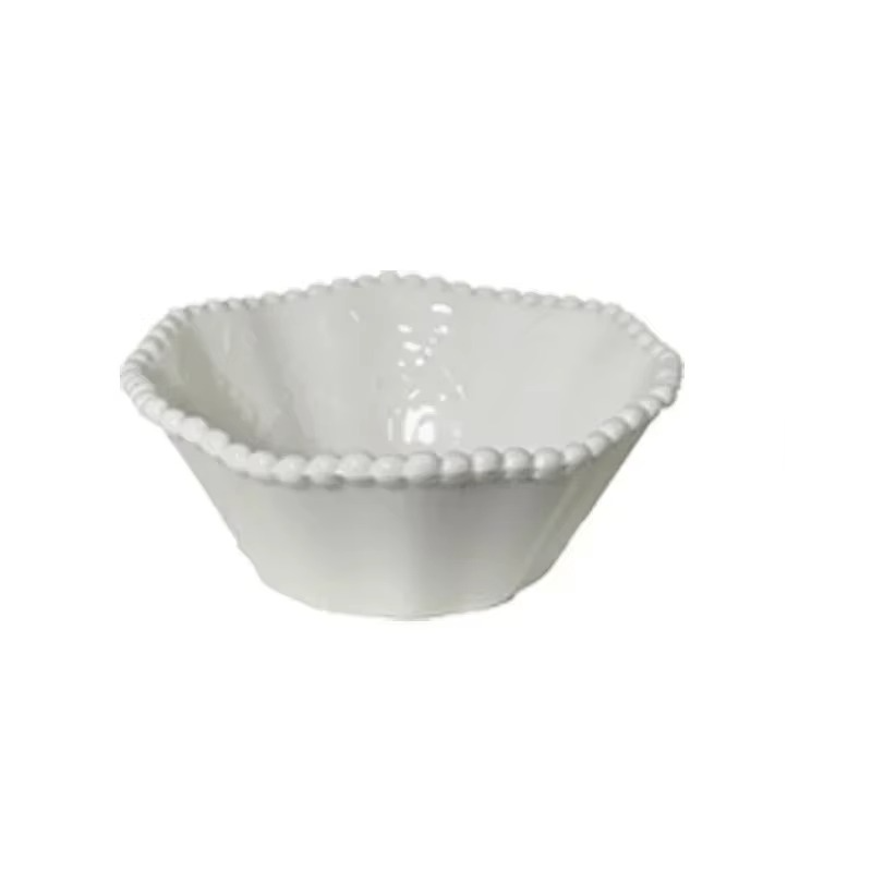 Classic White Ceramic Dinner Plate Set