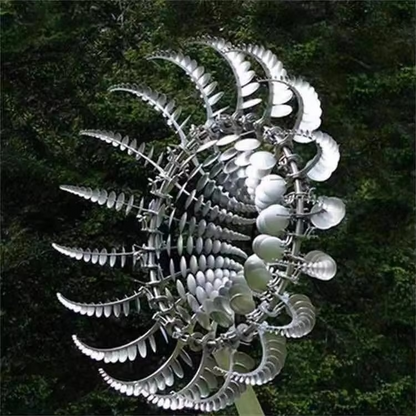 Outdoor Solar Powered Garden Wind Decor Sculpture
