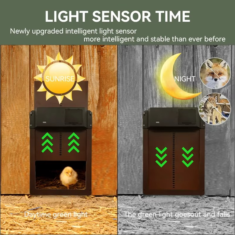 Easy Auto Chicken Coop Door Opener with Timer and Weatherproof