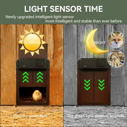 Easy Auto Chicken Coop Door Opener with Timer and Weatherproof