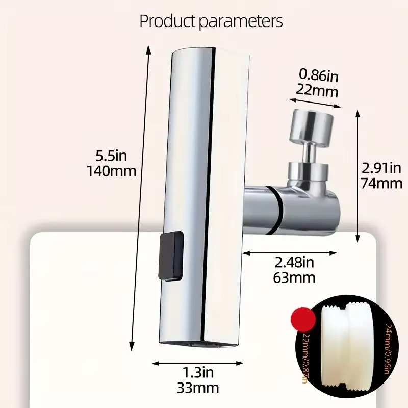 Waterproof Faucet Adapter for Kitchen and Bathroom Sinks