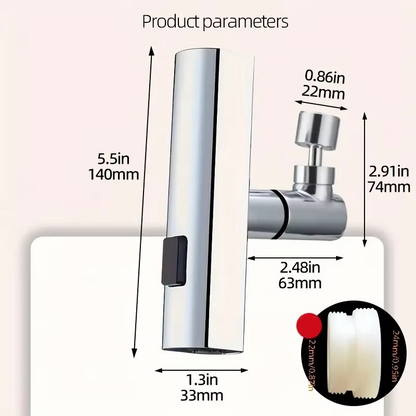 Waterproof Faucet Adapter for Kitchen and Bathroom Sinks