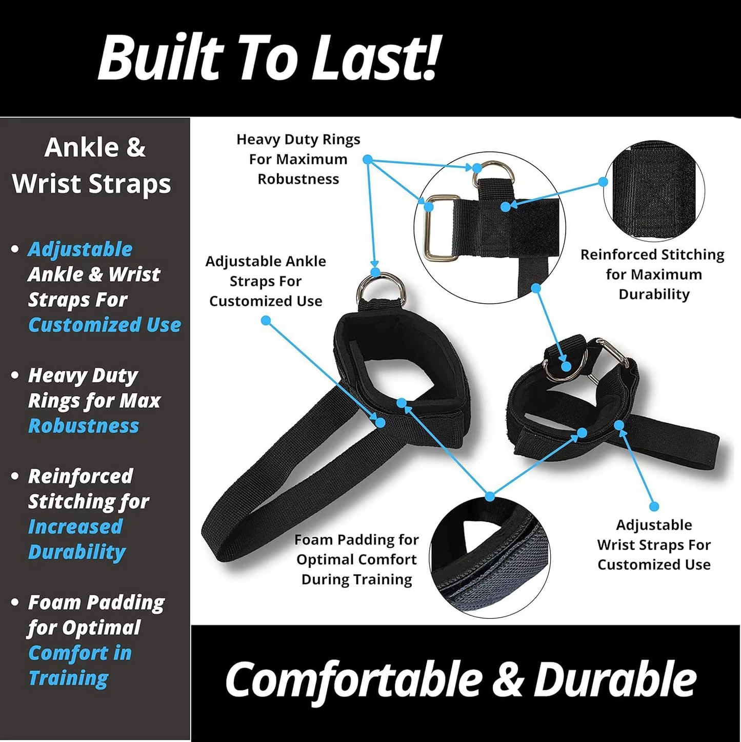 Home Gym Exercise Weight Lifting Belt Set
