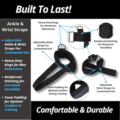 Home Gym Exercise Weight Lifting Belt Set