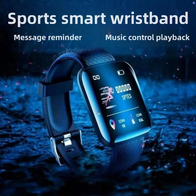 Wireless Fitness Tracker with Music and Step Counter - Hehif