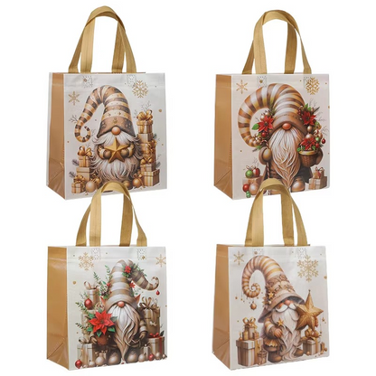 Holiday Reusable Santa Gift Bags with Handles