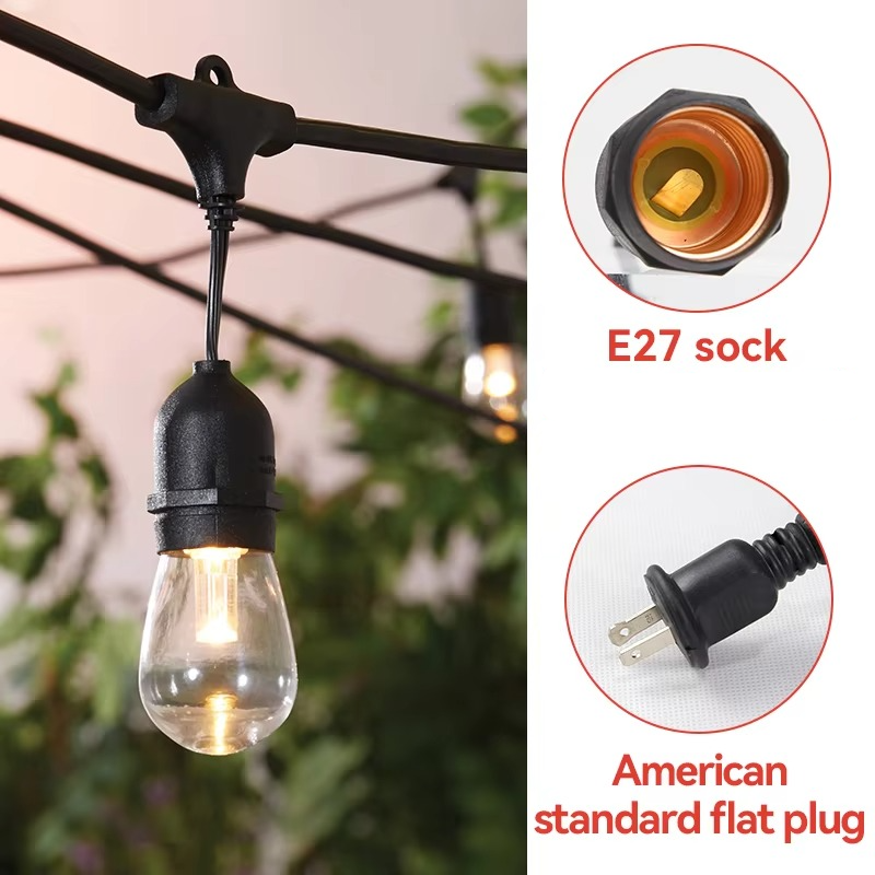 Weatherproof String Lights for Patio and Outdoor Decor