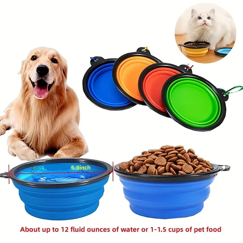 Portable Folding Dog Food Water Bowl