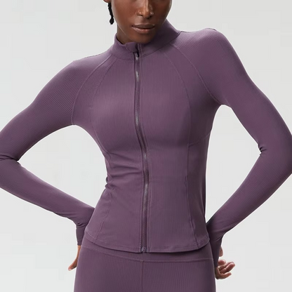 Women's Breathable Athletic Jacket with Long Sleeves