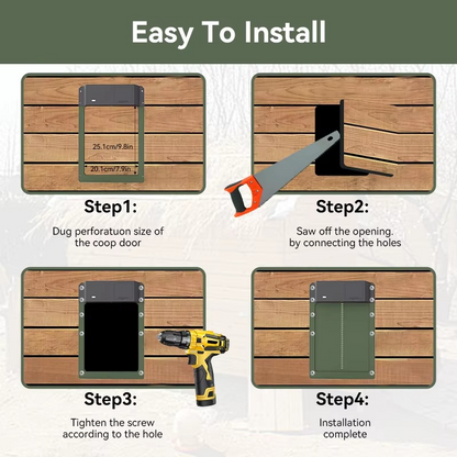Easy Auto Chicken Coop Door Opener with Timer and Weatherproof