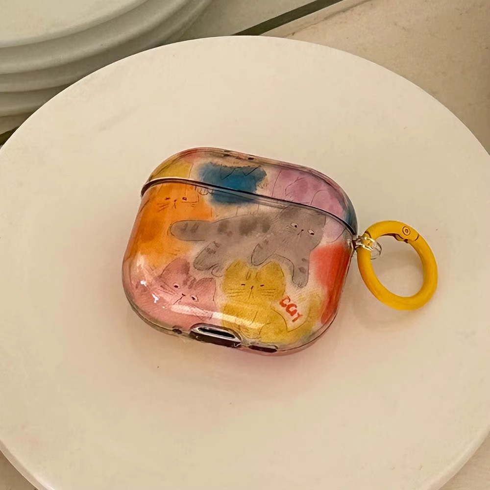 Bright Yellow Cute AirPods Earbud Case