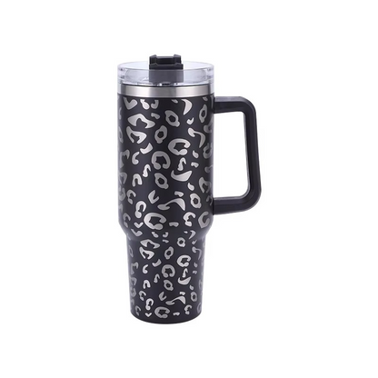 Colorful Patterned Stainless Steel Tumbler 40oz with Lid
