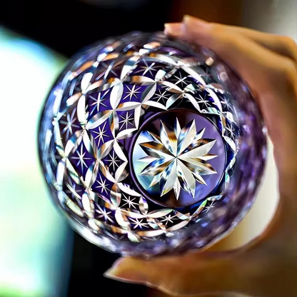 Luxury Cut Crystal Whiskey Glass with Unique Design