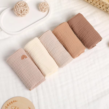 Gentle 6-Piece Organic Cotton Baby Towel Set