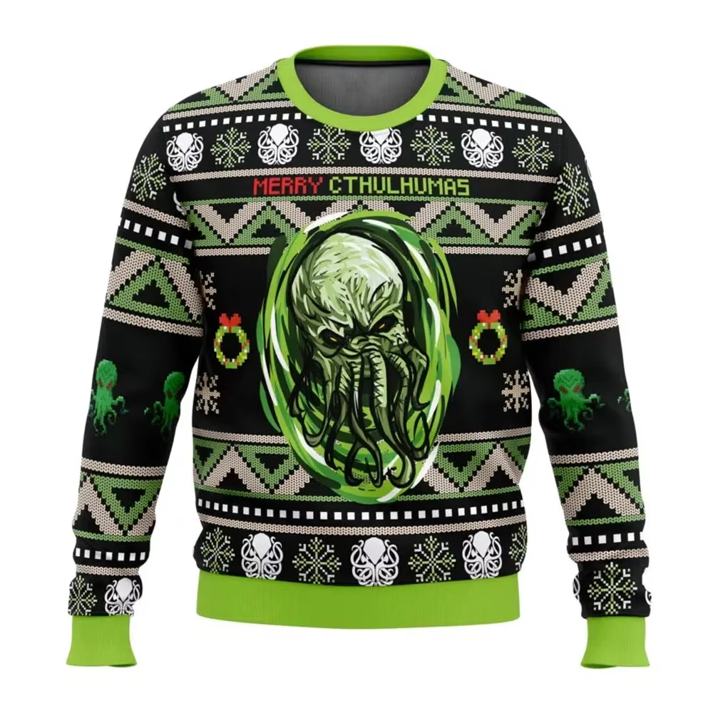 Funny Holiday Graphic Sweater for Men