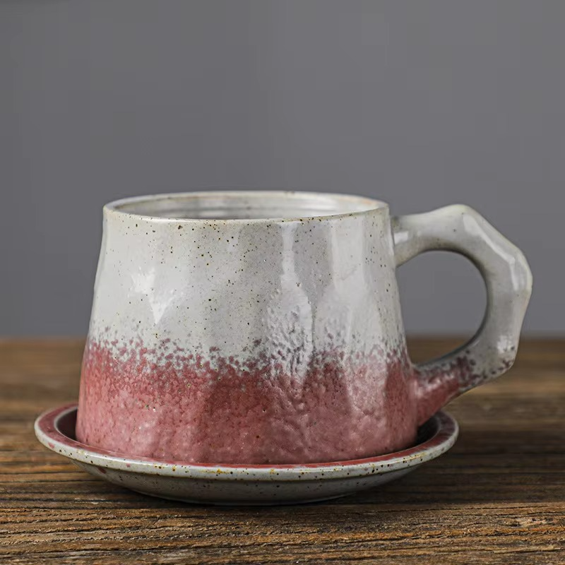 Unique Artisan Ceramic Mug Set 10oz