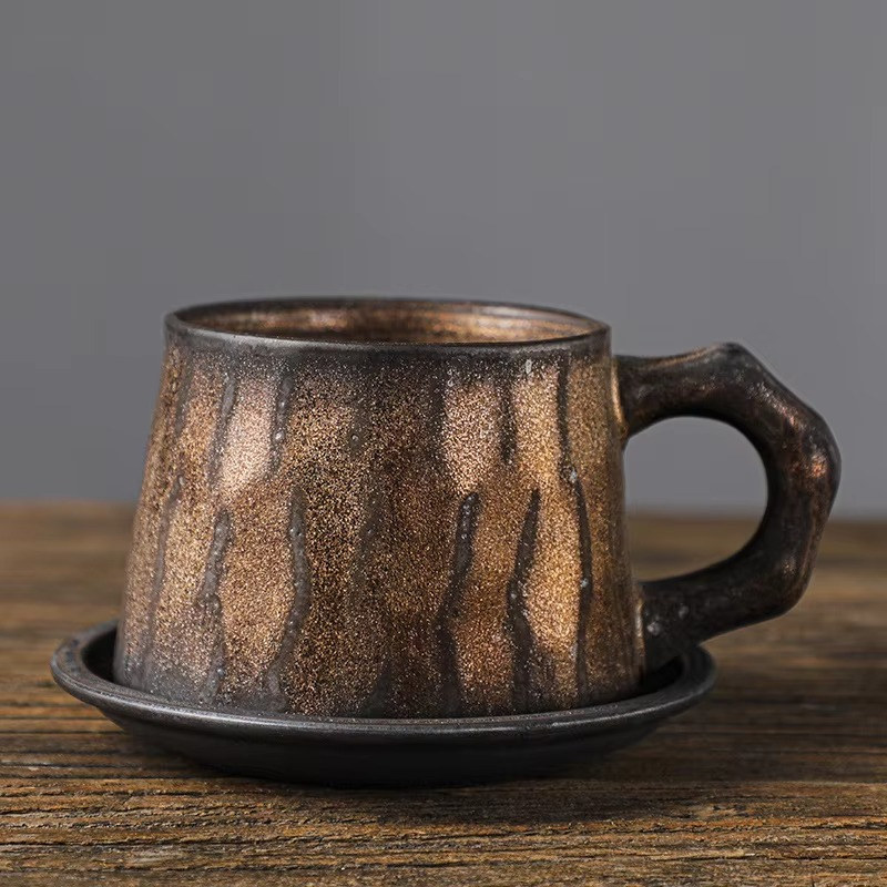 Unique Artisan Ceramic Mug Set 10oz