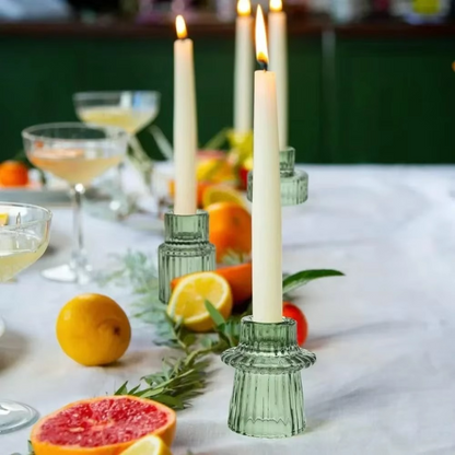 Clear Glass Tealight Candle Holder Decorative Centerpiece