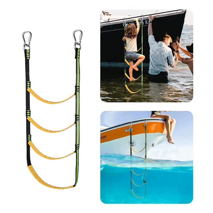 Compact Marine Rope Step Ladder for Boats