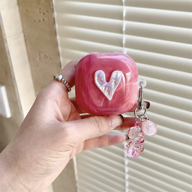 Compact Earbud Pouch with Keychain for Samsung Buds