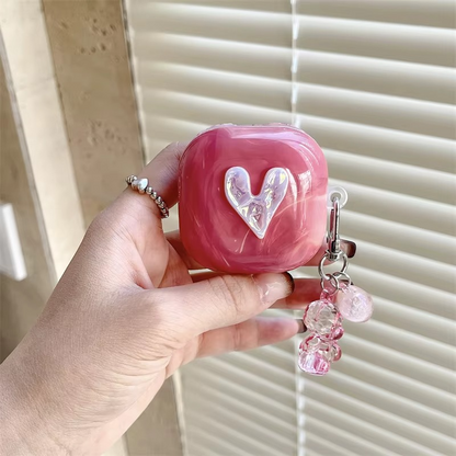 Compact Earbud Pouch with Keychain for Samsung Buds