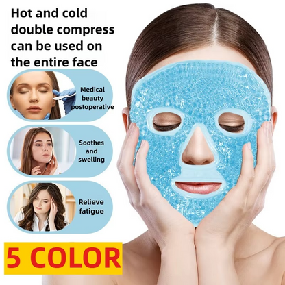 Heated and Cooling Gel Face Mask with Eye Mask