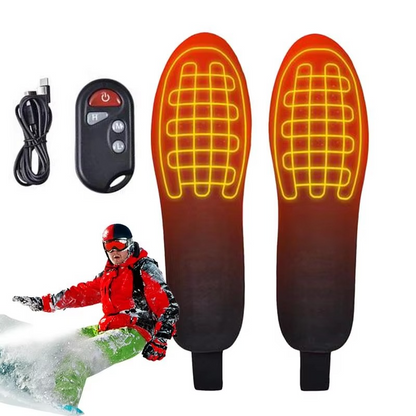 Warm Thermal Insulated Heated Insoles for Outdoor Use - Hehif