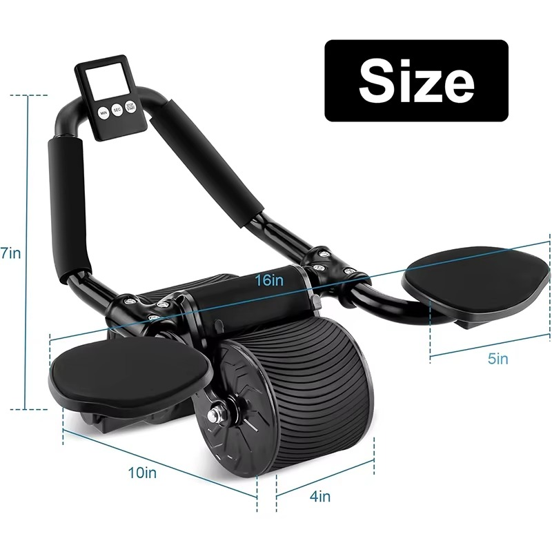 Premium Ab Exercise Wheel with Easy Return