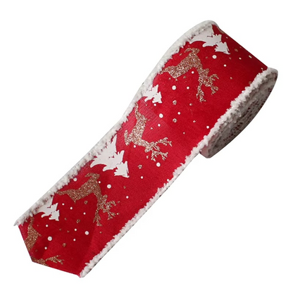 Traditional Holiday Jute Ribbon for Decorating and Gifts