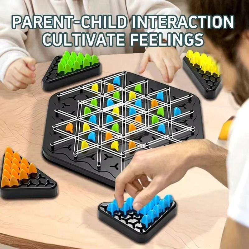 Fun Triangle Chess Battle Board Game for Family