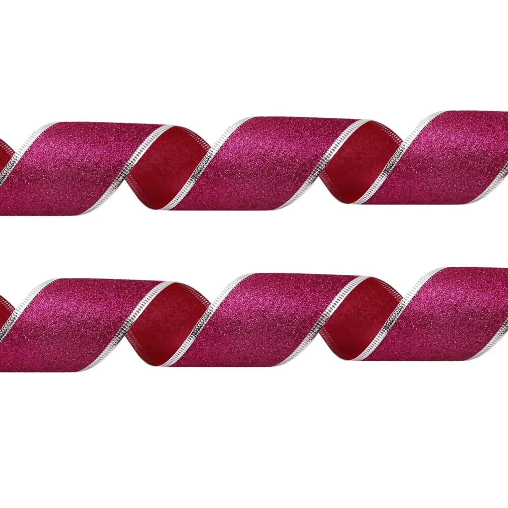 Sparkly Festive Ribbon For Christmas Crafts And Decorations
