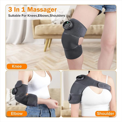 Compact Knee Warmer 3 in 1 Vibration Heat Therapy Massager