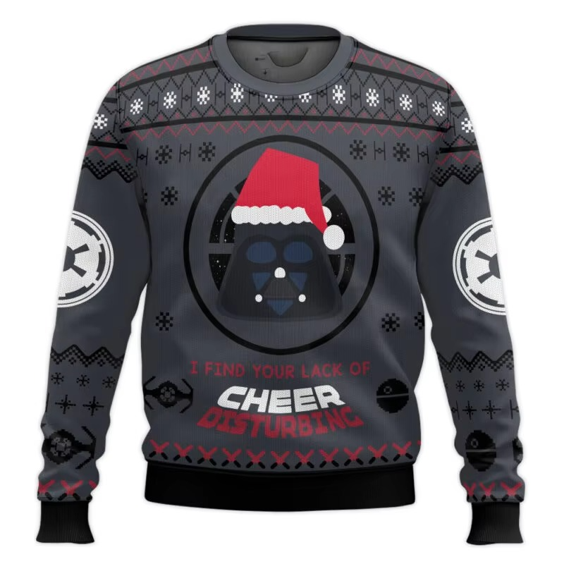Fun Darth Vader Christmas Sweatshirt for Men Women
