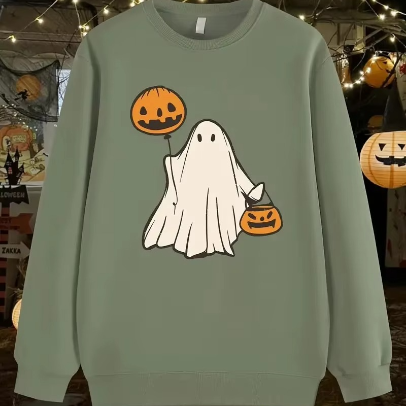 Spooky Halloween Graphic Pullover Hoodie