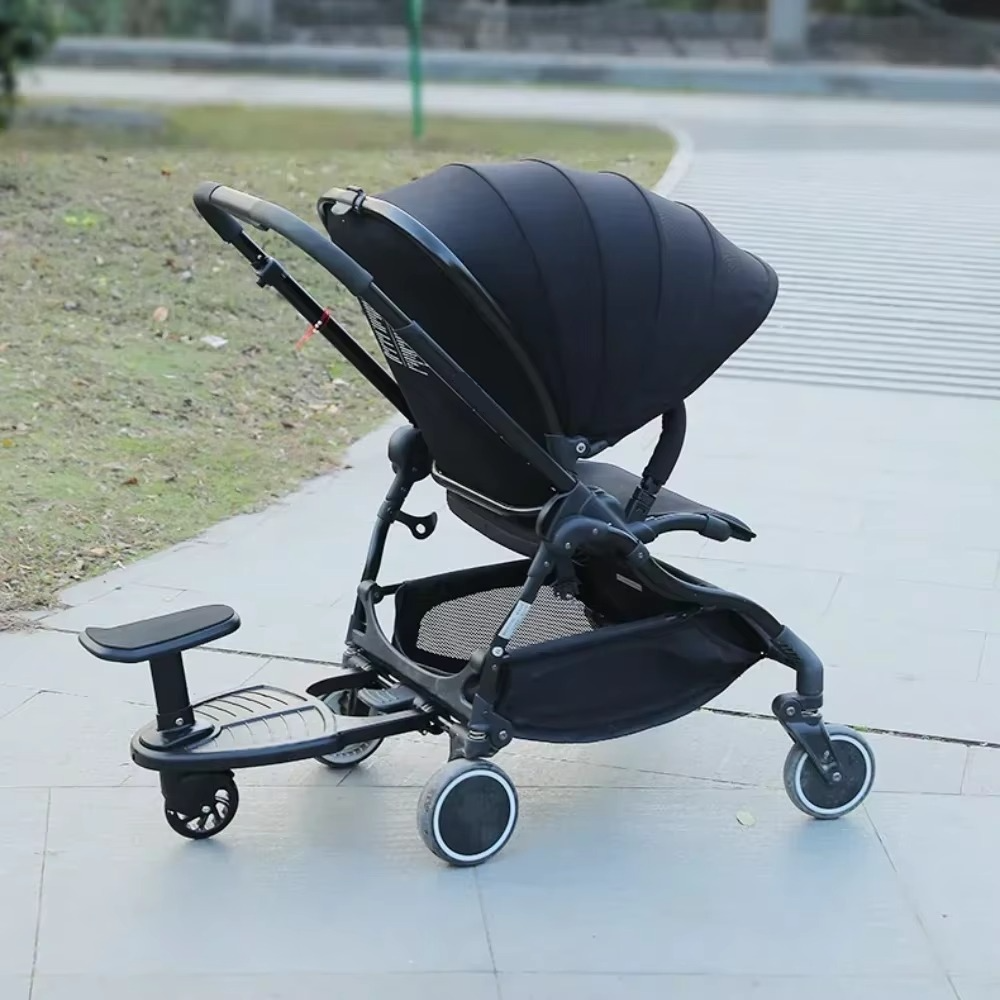 Double Stroller Rider Standing Platform with Removable Seat - Hehif