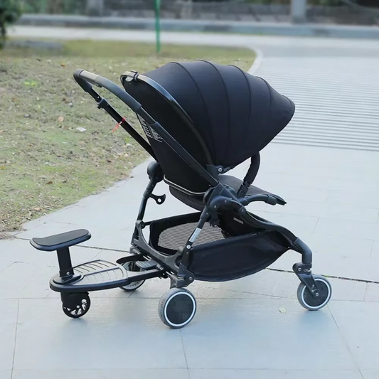 Double Stroller Rider Standing Platform with Removable Seat - Hehif