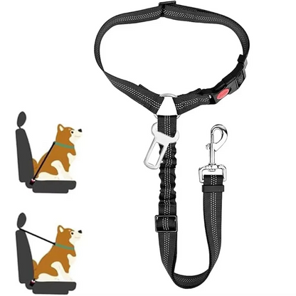 Safe Pet Car Harness Seatbelt with Adjustable Strap