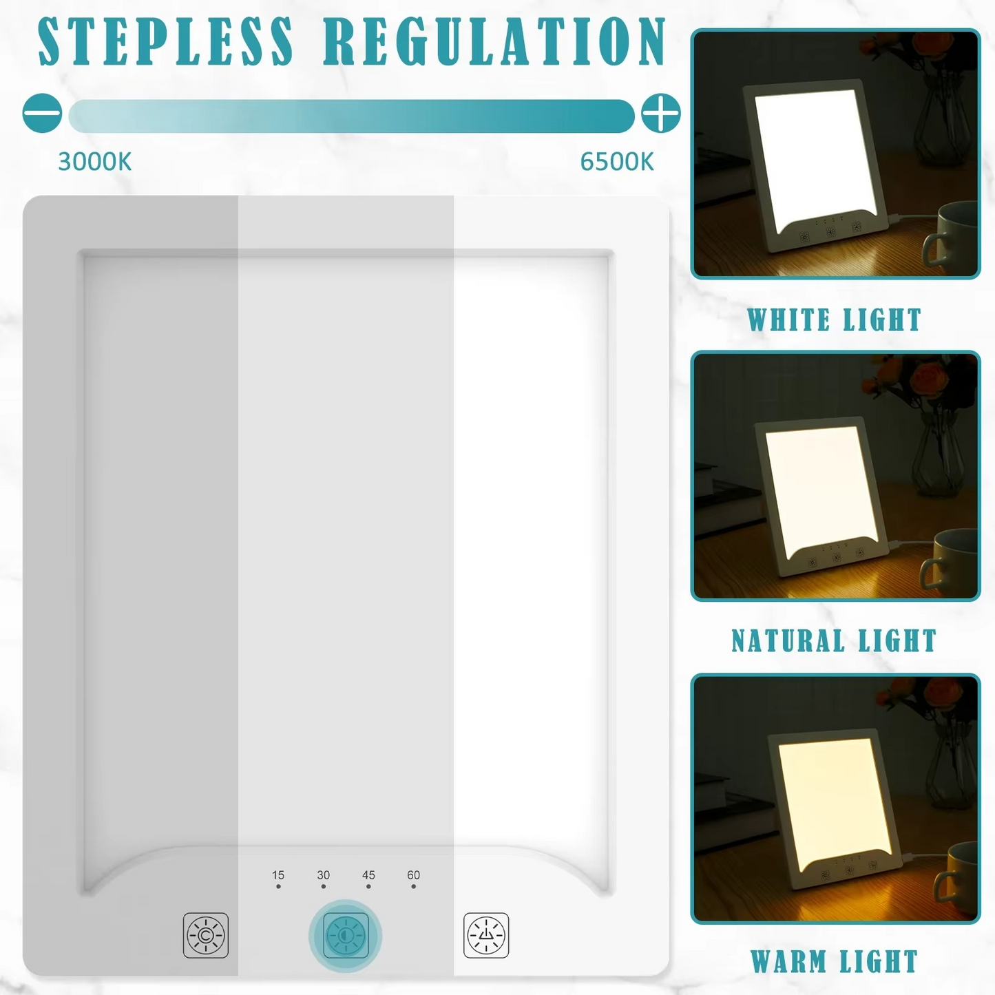 Mood Boosting LED Lamp with Dimmable Color Options