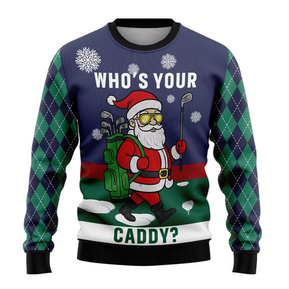 Humorous Beer Xmas Sweater Long Sleeve Funny Print