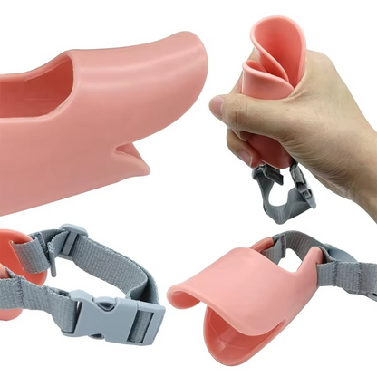 Comfortable Rubber Pet Muzzle for Small to Large Dogs