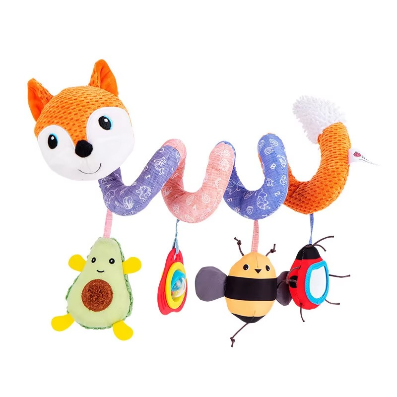 Fun Baby Car Toy with Spiral Teether Activity Center
