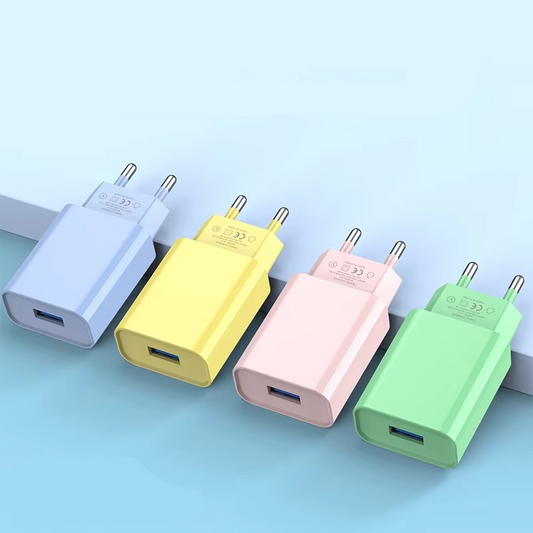 Compact Fast USB Wall Charger 5V 2A Phone Adapter - Hehif