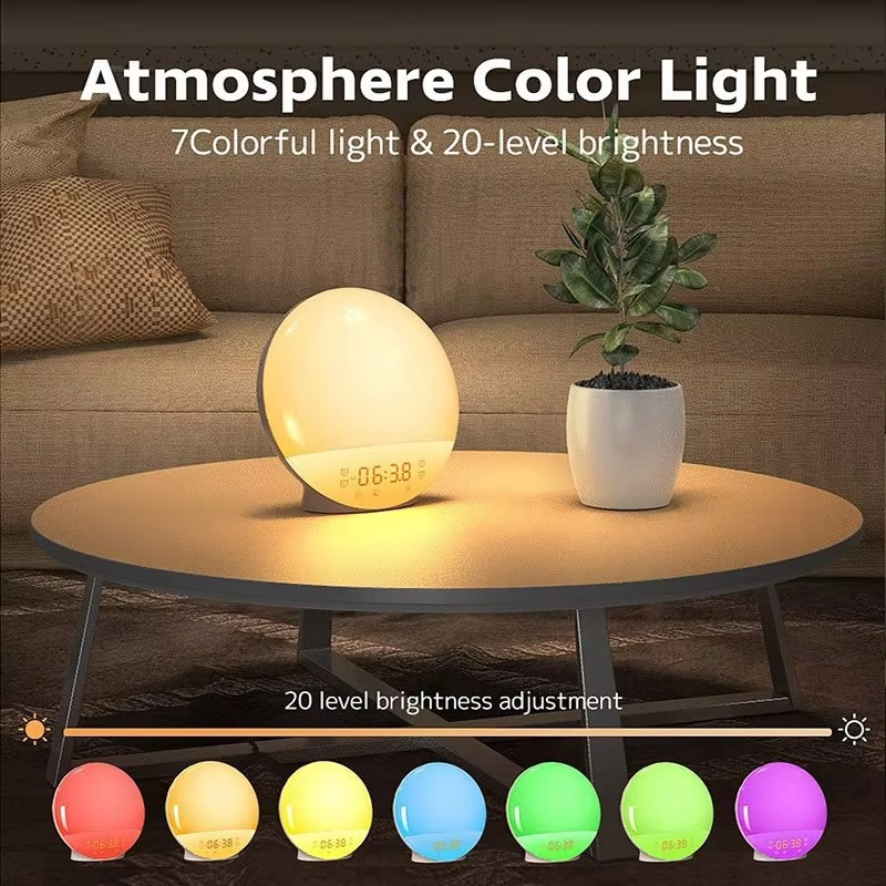 Smart Wake Up Clock with Nightlight & FM Radio