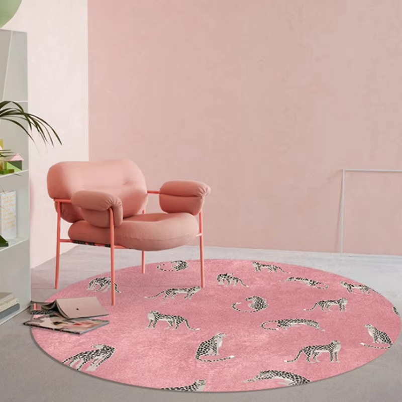 Cozy Leopard Print Area Rug – Thick Plush Living Room Mat