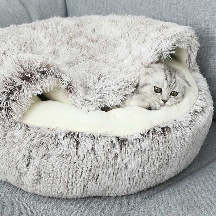 Soft Pet Hideaway Bed for Dogs and Cats