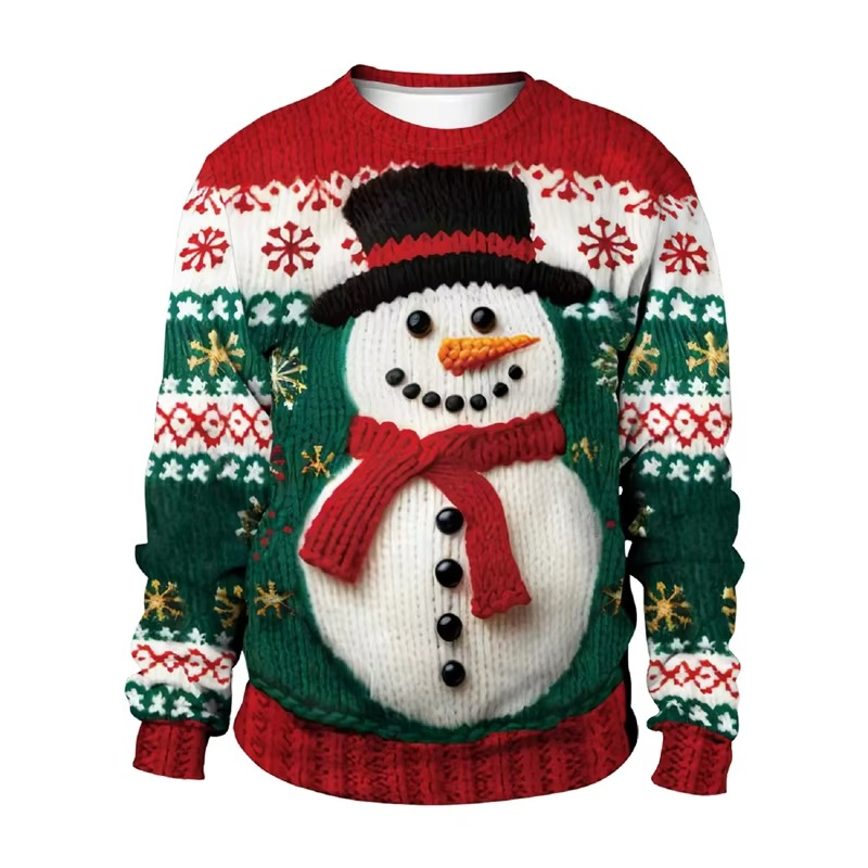 Fun Winter Christmas Long Sleeve Men's Sweatshirt