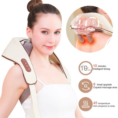 Portable Electric Shoulder and Neck Massager for Back Pain Relief