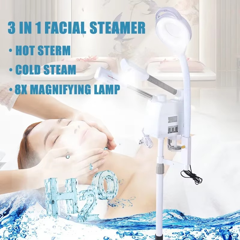 Advanced Facial Steamer with LED Light and Nano Mist