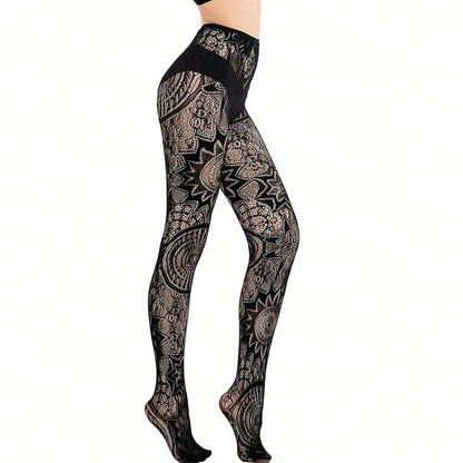 Dark Fishnet Tights - Punk Style Stretch Stockings