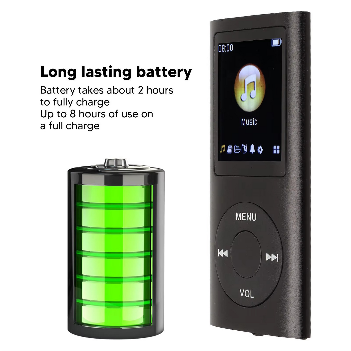 Small Portable 1.8 Screen MP3 Music Player